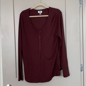 crimson henley